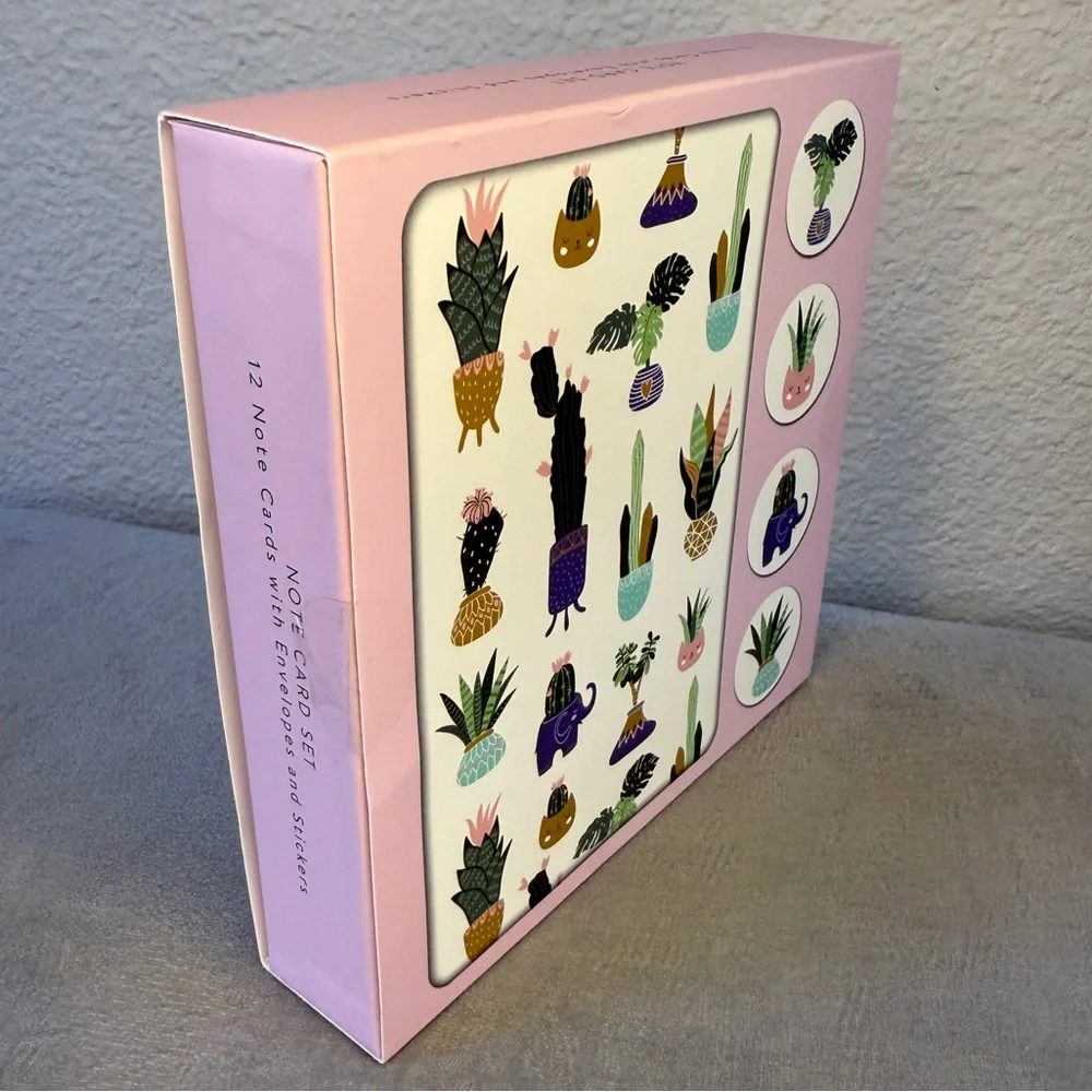 Note Card Set — Garden Themed with Garden Stickers